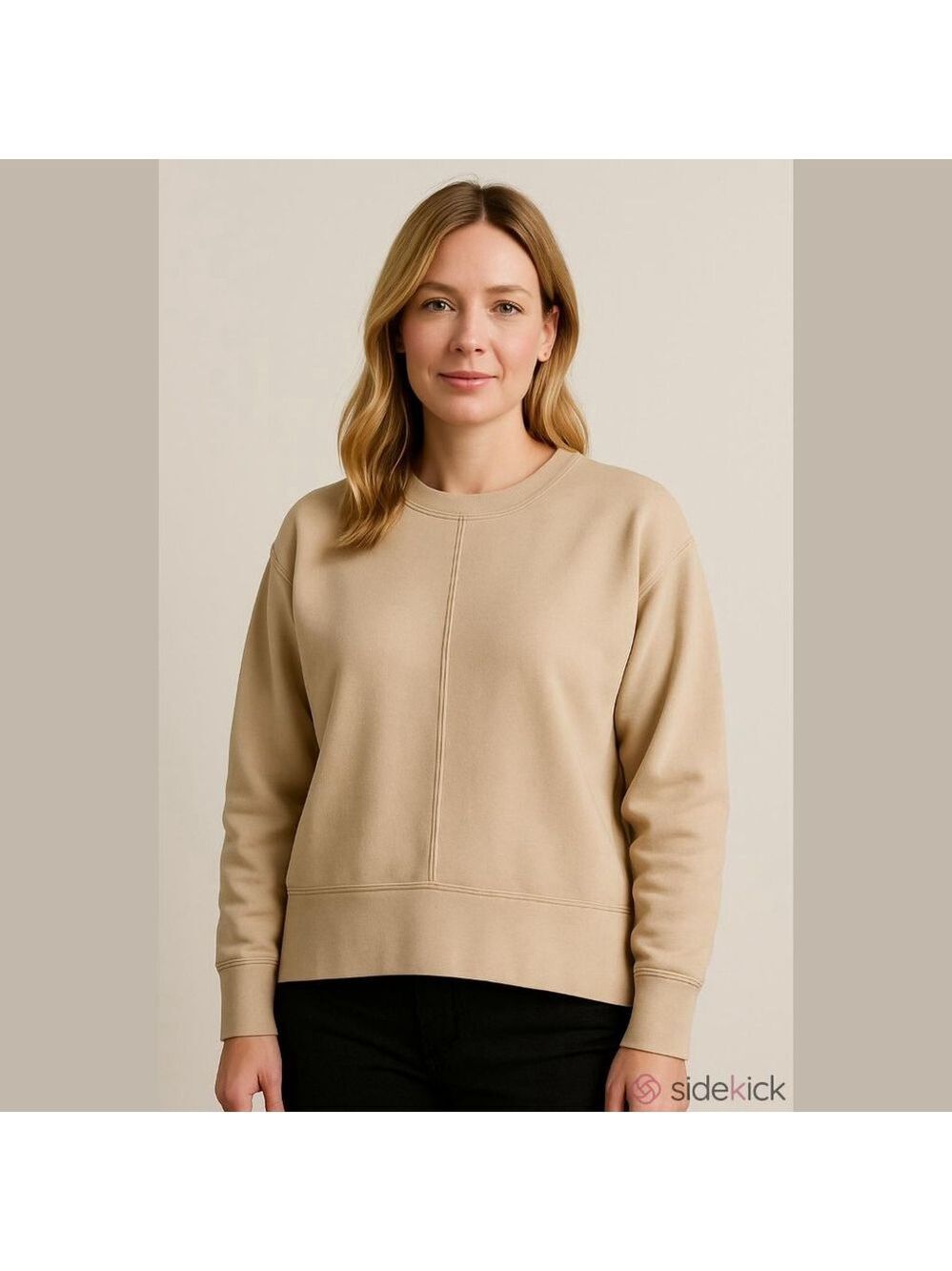 Hippie Rose Beige Sweatshirt Size M